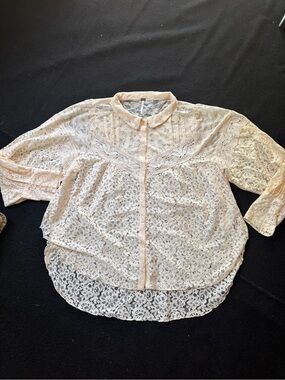 Free People Lace Blouse